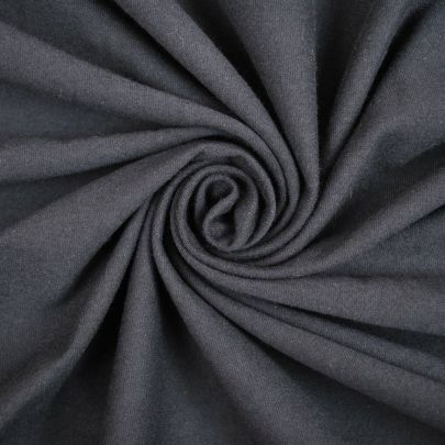 Cotton Jersey Fabric Black Fabric Plain Fabric (155 x 110cm Remant Fabric) 