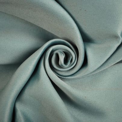 100% Duchess Silk Duck Egg Blue Fabric Premium (110 x 60cm Remant Fabric) 