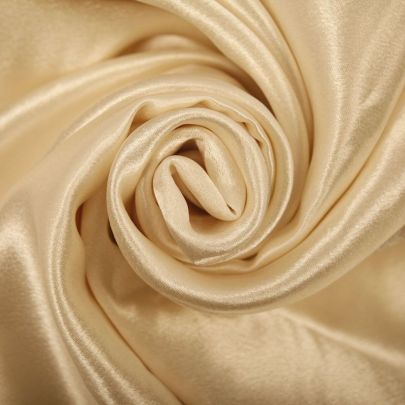 Polyester Satin  in Ivory (150cm x 160cm)