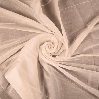 Organza in Glittery Cream (109cm x 214cm)