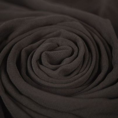 Linen Black Crepe Fabric (Remnant-110cmx138cm) 