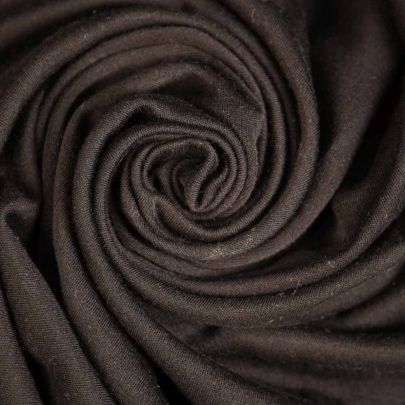 Black Cotton Jersey Fabric  (58 x 171cm Remnant Fabric) 