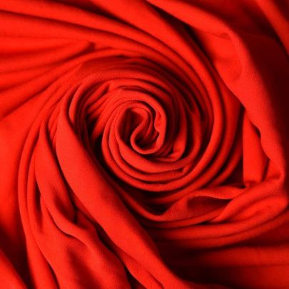 Red Strech Jersey Textured Fabric (68x134cm Remnant Fabric) 