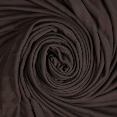 Polyester Black Jersey Crepe Fabric (103cm x 195cm Remnant Fabric) 