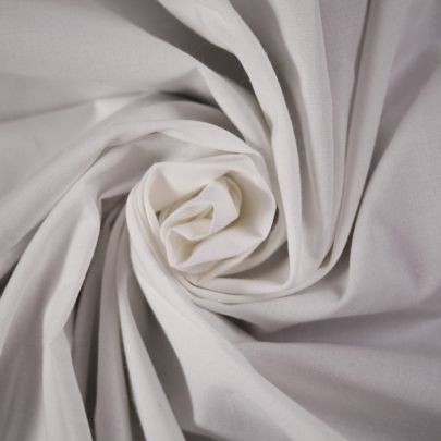 Cotton White Colour   Fabric (150cm x 120cm Remnant Fabric) 