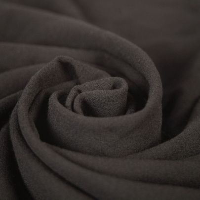 Linen Black Crepe Fabric (Remnant-85cmx180cm) 