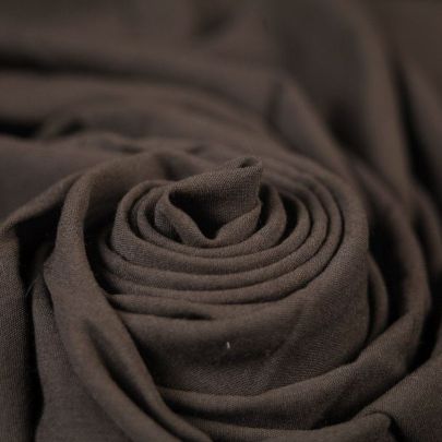 Polyester Chiffon Crepe Black Fabric (Remnant-134cmx186cm) 