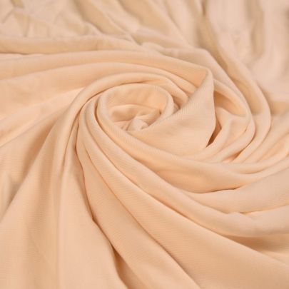 Cream Jersey Fabric Polo shirt fabric (118cm x 188cm Remnant) 