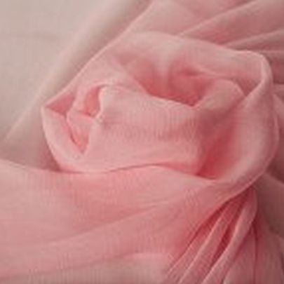 Silk Chiffon  Pink Fabric (88 cm x 110 cm Remnant) 