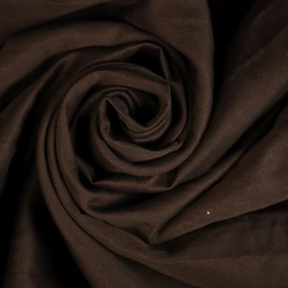 100% Cotton Twill Fabric Brown (158cm x 115cm Remant Fabric) 
