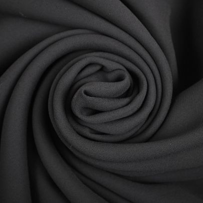 Polyester Georgette Fabric Black Fabric Sheer Fabric(135cm x180cm piece) 