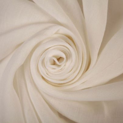 Linen Cotton  in White(123cm x 151cm)