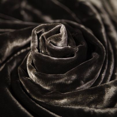 Velvet Non-stretch Fabric Grey Fabric (Remnant-115cmx75cm) 