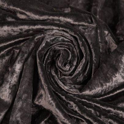 Silk Velvet Fabric Rich Black Fabric (150cm x 110 cm Remant Fabric) 
