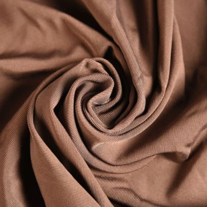 Rayon Fabric Brown Fabric Ribbed Fabric (35 x 80 cm Remant Fabric) 