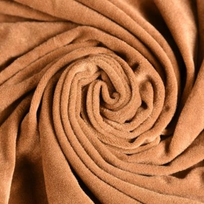 Cotton Velvet Fabric Camel Brown Fabric (105 x275 cm Remant Fabric) 