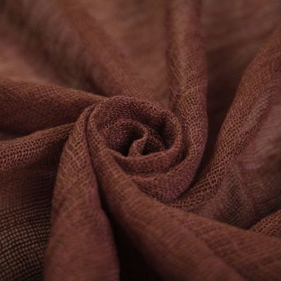 100% Cotton Gauze in Brown (150cm x78cm)