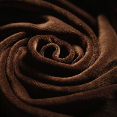 80% Cotton Velour Smooth Velvet Brown Fabric (Remnant-295cmx60cm) 