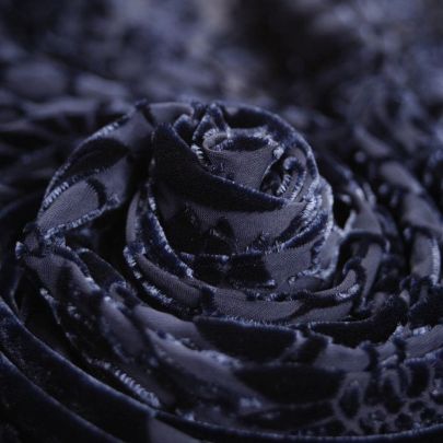 Velvet Devore  in Blue(111cm x 78cm)