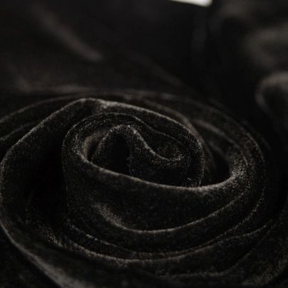 Stretch Velvet  in Black(130cm x 140cm)