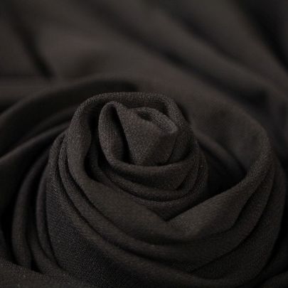 Rayon Blend Black Fabric (Remnant-135cmx133cm) 