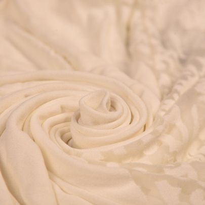 White Devore Jersey stretch Fabric (Remnant-200cmx130cm) 