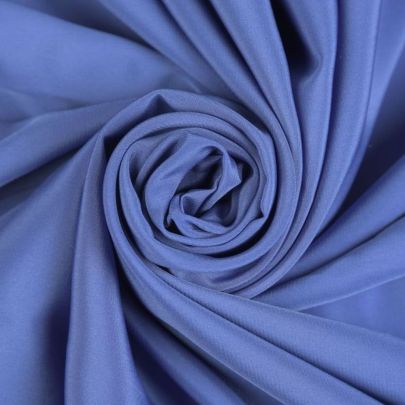 Silk Fabric Polyester Blue (Remnant-185cmx150cm) 