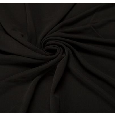 Silk Knit Fabric - Black (sold as 1.5m x 0.6m piece)