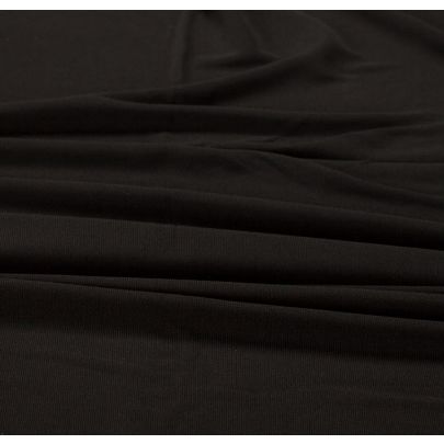 Silk Knit Fabric - Black (sold as 1.5m x 0.6m piece)