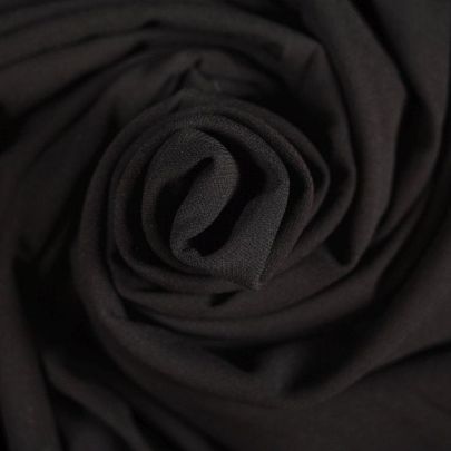 Rayon Blend Stretch  in Black(190cm x 112cm)
