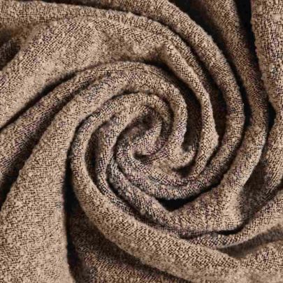 Wool Blend Textured Fabric Brown (145cm x 55cm Remnant Fabric) 