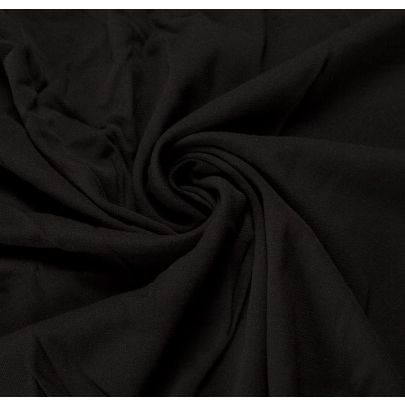 Viscose Elastane - Black (sold as 1.25 x 0.55m piece)