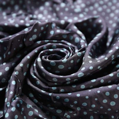 Polyester Fabric Navy Blue Dot Print (90 cm x 150 cm Remnant) 