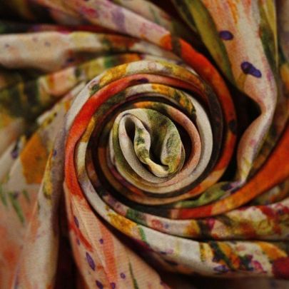 All Over Print Silk  Multicolour(105cm x 120cm)