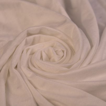 Soft Cotton Jersey Fabric White (Remnant Piece 55cm x 55cm) 