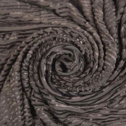 Striped Velvet  Fabric Black Fabric Jersey Fabric (70cm x 140cm Remnant Fabric) 