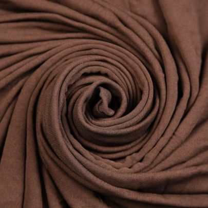 Rayon Fabric Brown Fabric Plain Fabric (130 x 130 cm Remant Fabric) 