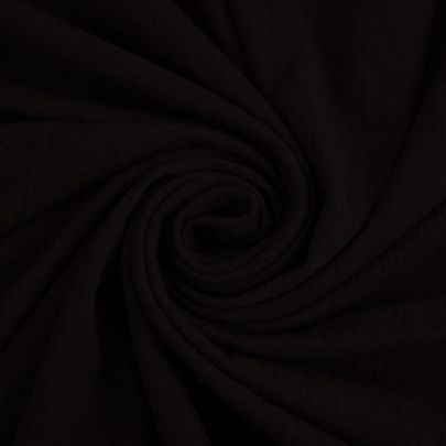 Cotton Poly Blend Fabric Black Fabric (Remnant-220cmx50cm) 