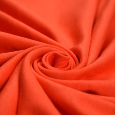 Cotton Blend Stretch Fabric Orange (Remnant-75cmx70cm) 