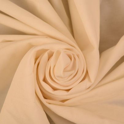 Polycotton Cream Fabric (Remnant-85cmx155cm) 