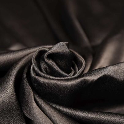 Polyester Black Crepe Fabric (Remnant-130cmx125cm) 