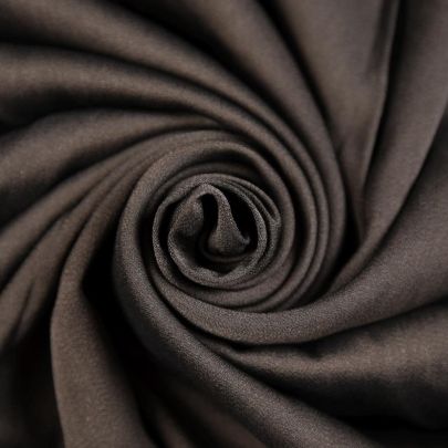 Chiffon Satin Fabric Black (Remnant-90cmx135cm) 