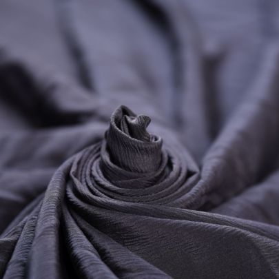 Silk Chiffon Navy Fabric (Remnant Piece  60 cm x 130 cm) 