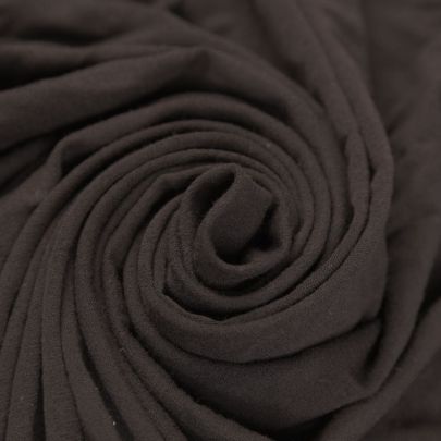 Polyester Knit Black Fabric Fabric (Remanant-60cmx135cm) 