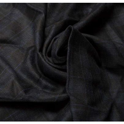 Blue Check Flan Wool (sold as 1.3x 0.6m piece)