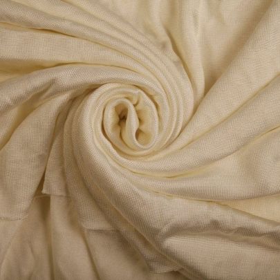 Cream Rayon Polyester Light Weight Fabric (Remnant Piece 170 cm x 155 cm) 