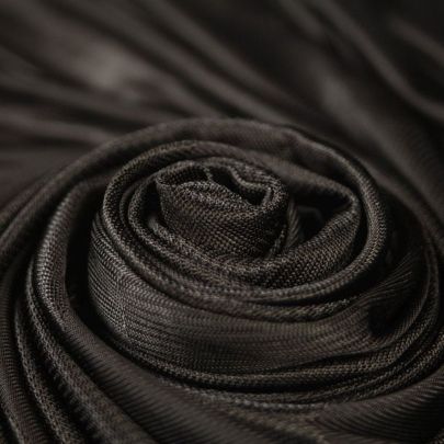 Rayon Black Soft Stretch Fabric (Remnant-135cmx150cm) 