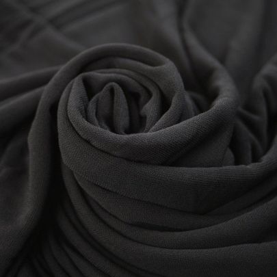 Rayon Jersey Fabric Black Fabric (85cm x 130cm Remnant Fabric) 
