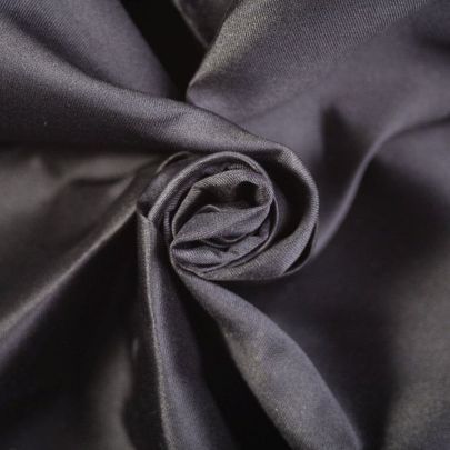 Cotton Poly Blend Fabric Black (Remnant Piece 120cm x 78cm) 