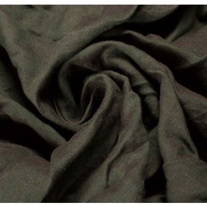 Linen Fabric - Green (sold as 1m x 0.55m piece)
